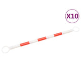Vidaxl pylonstænger sammenfoldelig 10 st 116-197 cm