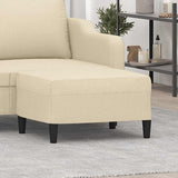 Vidaxl voetenbank 70x55x41 cm stof crèmekleurig