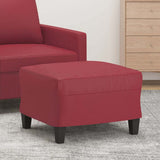 Vidaxl voetenbank 60x50x41 cm kunstleer wijnrood