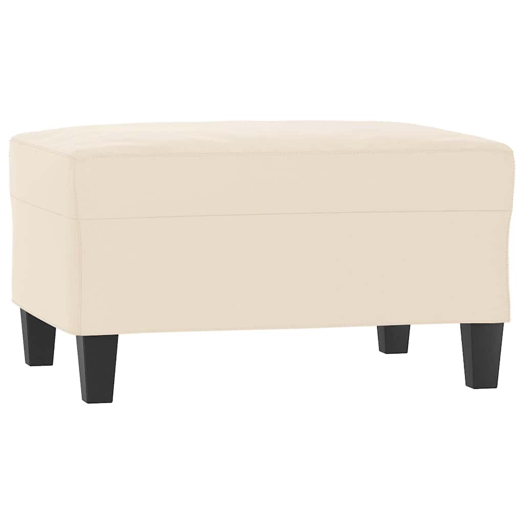 Vidaxl voetenbank 70x55x41 cm microvezelstof beige