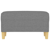 Vidaxl bankje 70x35x41 cm stof donkergrijs