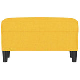 Vidaxl bankje 70x35x41 cm stof lichtgeel