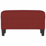 Vidaxl bankje 70x35x41 cm stof wijnrood