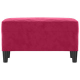 Vidaxl bankje 70x35x41 cm fluweel wijnrood