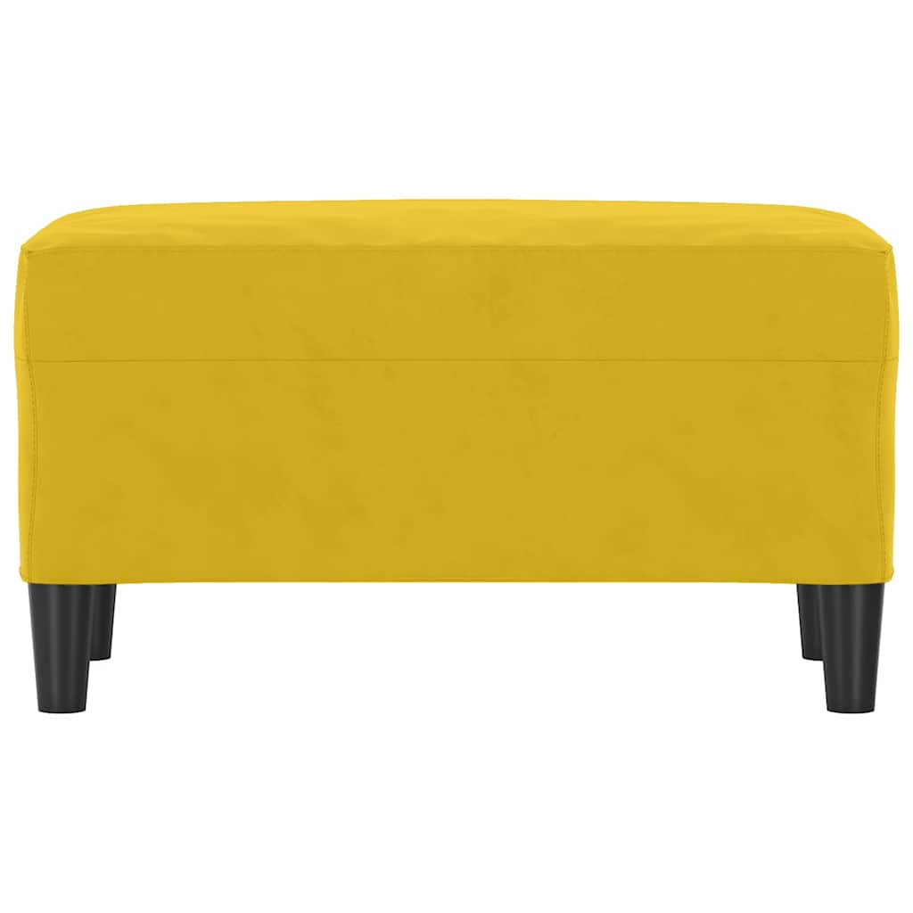 Vidaxl bankje 70x35x41 cm fluweel geel