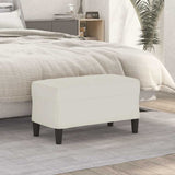 Vidaxl bankje 70x35x41 cm fluweel crèmekleurig