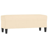 Vidaxl bankje 100x35x41 cm stof crèmekleurig