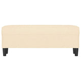 Vidaxl bankje 100x35x41 cm stof crèmekleurig