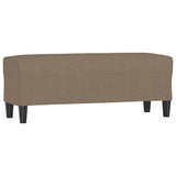 Vidaxl bankje 100x35x41 cm stof taupe
