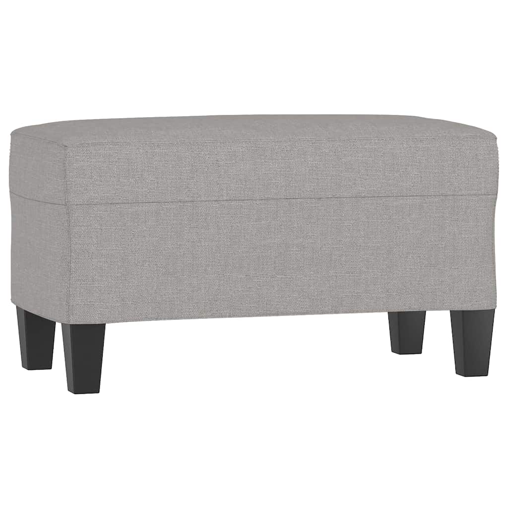 Vidaxl bankje 70x35x41 cm stof lichtgrijs