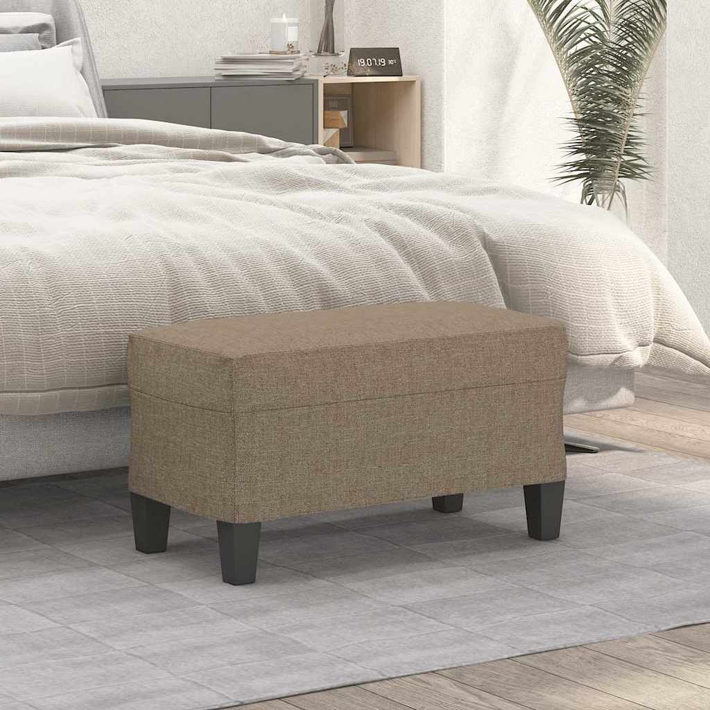 Vidaxl bankje 70x35x41 cm stof taupe