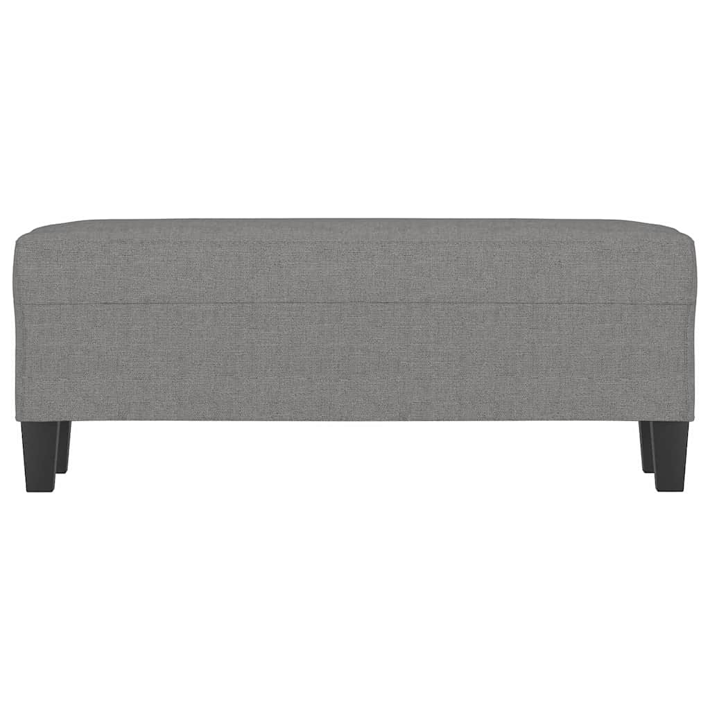 Vidaxl bankje 100x35x41 cm stof donkergrijs