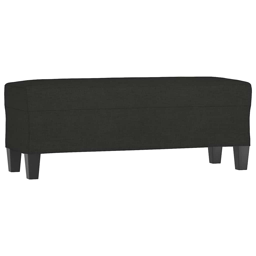 Vidaxl bankje 100x35x41 cm stof zwart