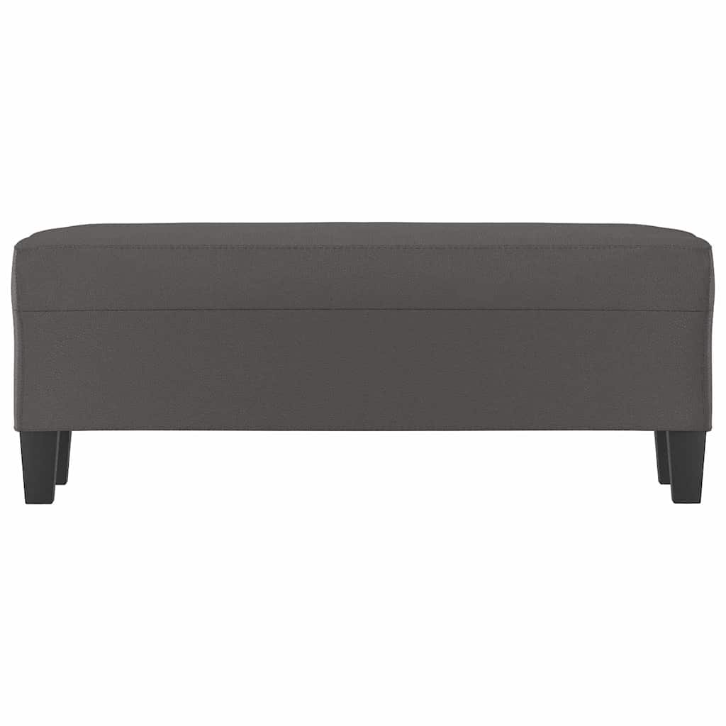 Vidaxl bankje 100x35x41 cm kunstleer grijs