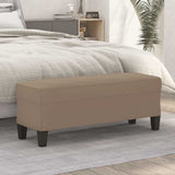 Vidaxl bankje 100x35x41 cm microvezelstof taupe