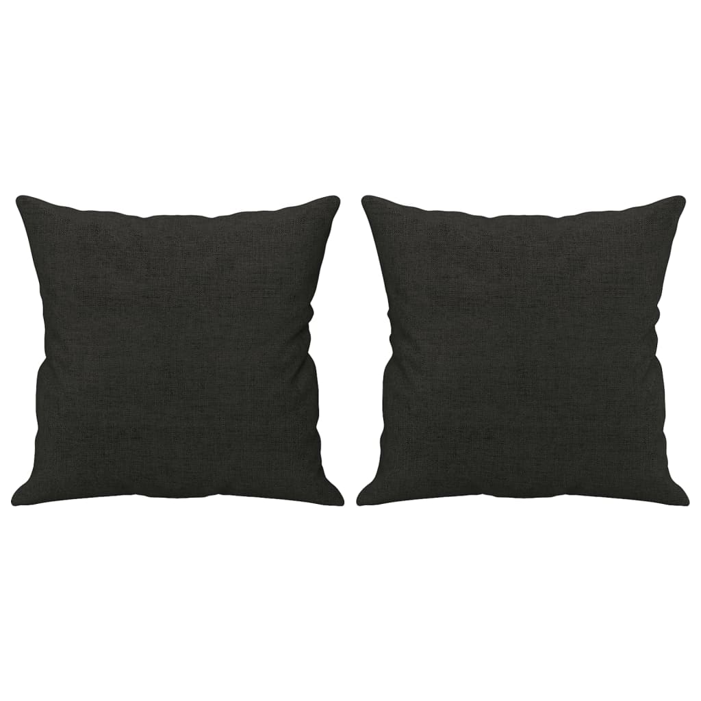 Vidaxl dekorative puder 2 St 40x40 cm stof sort