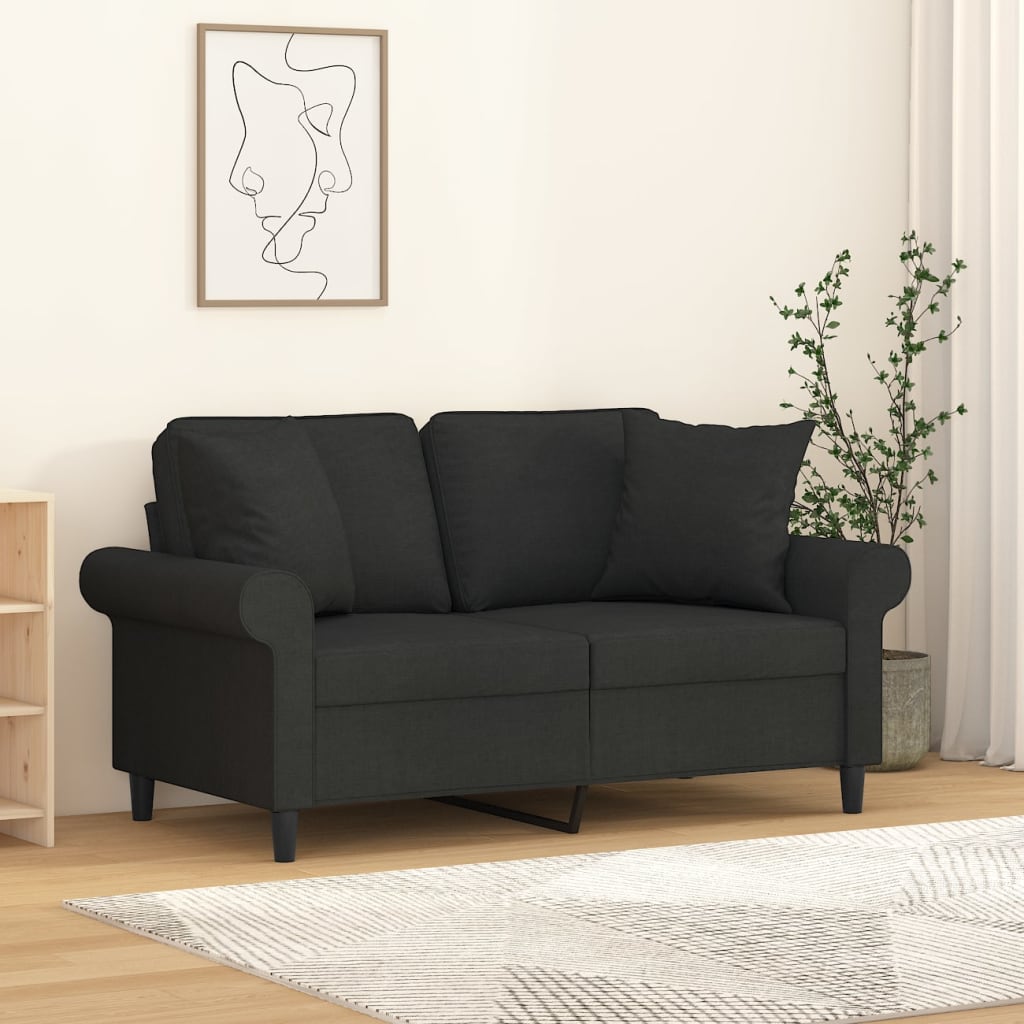 Vidaxl dekorative puder 2 St 40x40 cm stof sort