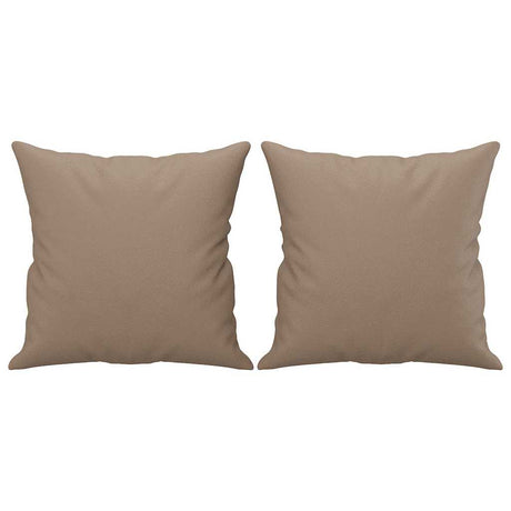Vidaxl dekorative puder 2 stk 40x40 cm Artificial Leather Cappuccino