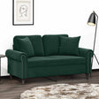 Vidaxl dekorative puder 2 St 40x40 cm Velvet mørkegrøn
