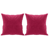 Vidaxl dekorative puder 2 St 40x40 cm Velvet Wine Red