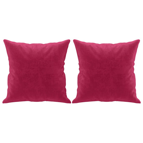 Vidaxl dekorative puder 2 St 40x40 cm Velvet Wine Red