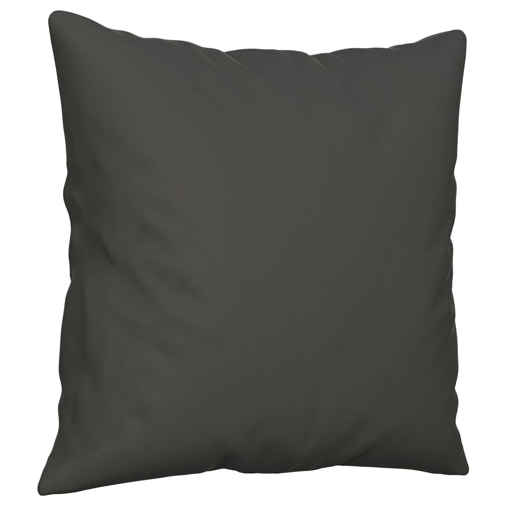 Vidaxl dekorative puder 2 St 40x40 cm Mikrofiber stof mørkegrå