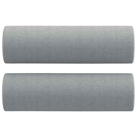 Vidaxl Dekorative puder 2 ST 15x50 cm Stof lysegrå