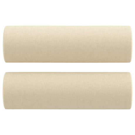 Vidaxl dekorative puder 2 ST 15x50 cm stofcreme farvet