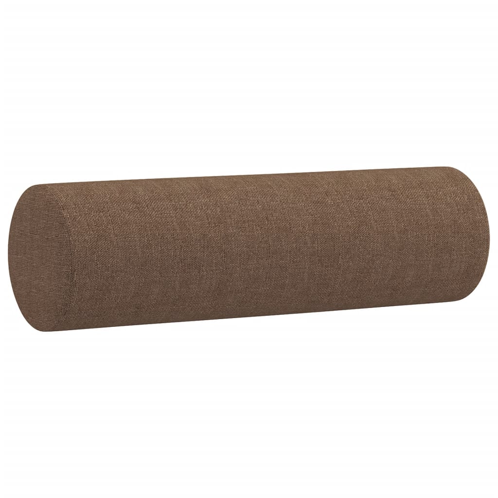 Vidaxl dekorative puder 2 ST 15x50 cm stofbrun