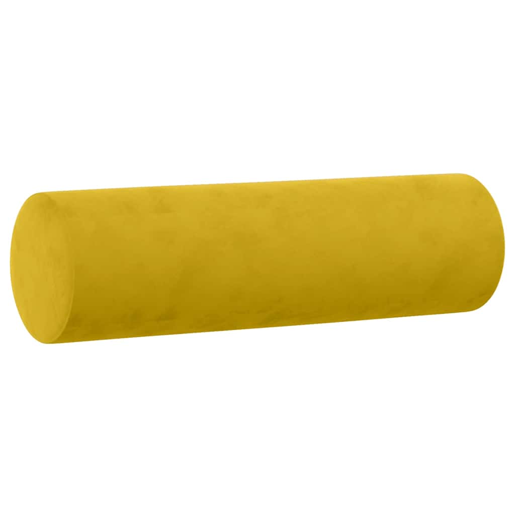 Vidaxl Dekorative puder 2 St 15x50 cm fløjls gul