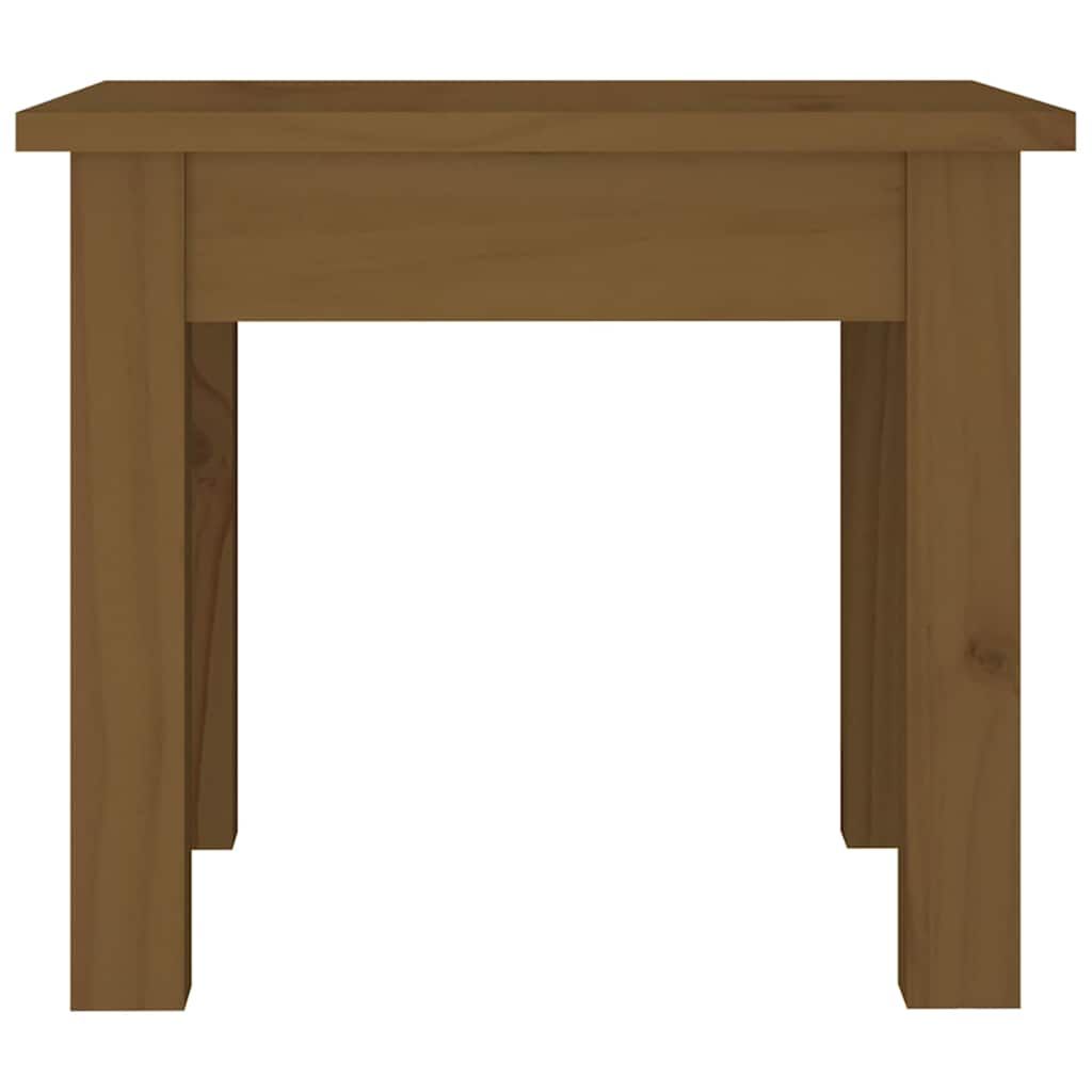 Vidaxl salontafel 35x35x30 cm massief grenenhout honingbruin