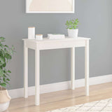 Vidaxl wandtafel 80x40x75 cm massief grenenhout wit