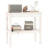 Vidaxl wandtafel 80x40x75 cm massief grenenhout wit