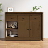 Vidaxl dressoir 100x35x74 cm massief grenenhout honingbruin
