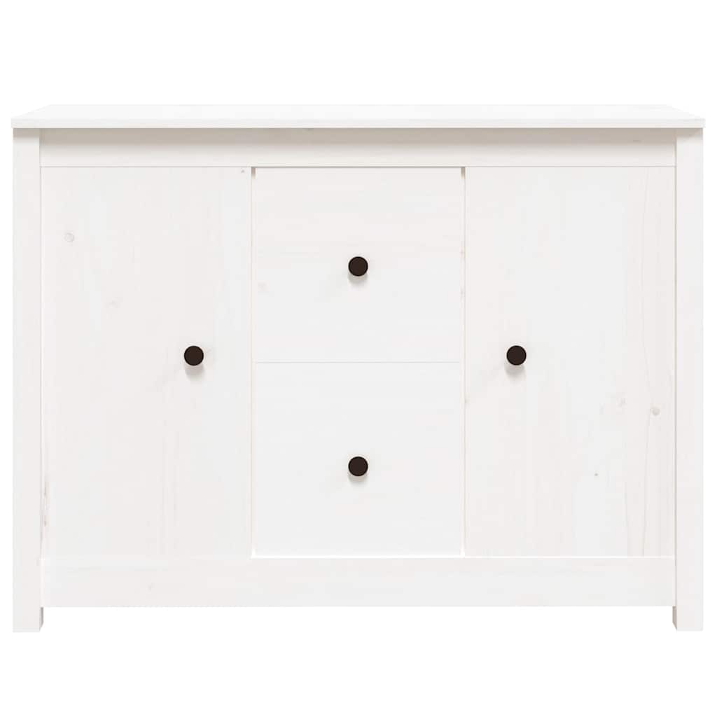 Vidaxl dressoir 100x35x74 cm massief grenenhout wit