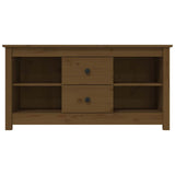 Vidaxl tv-meubel 103x36,5x52 cm massief grenenhout honingbruin