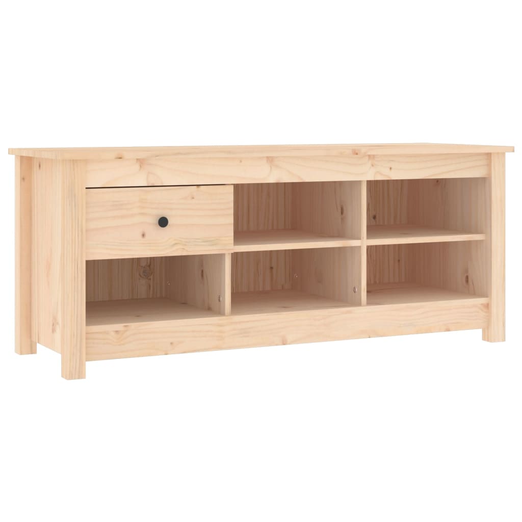 Vidaxl Shoe Cabinet 110x38x45,5 cm Solid fyrretræ