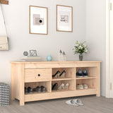 Vidaxl Shoe Cabinet 110x38x45,5 cm Solid fyrretræ