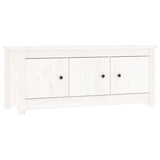 Vidaxl Shoe Cabinet 110x38x45,5 cm Solid Pine White