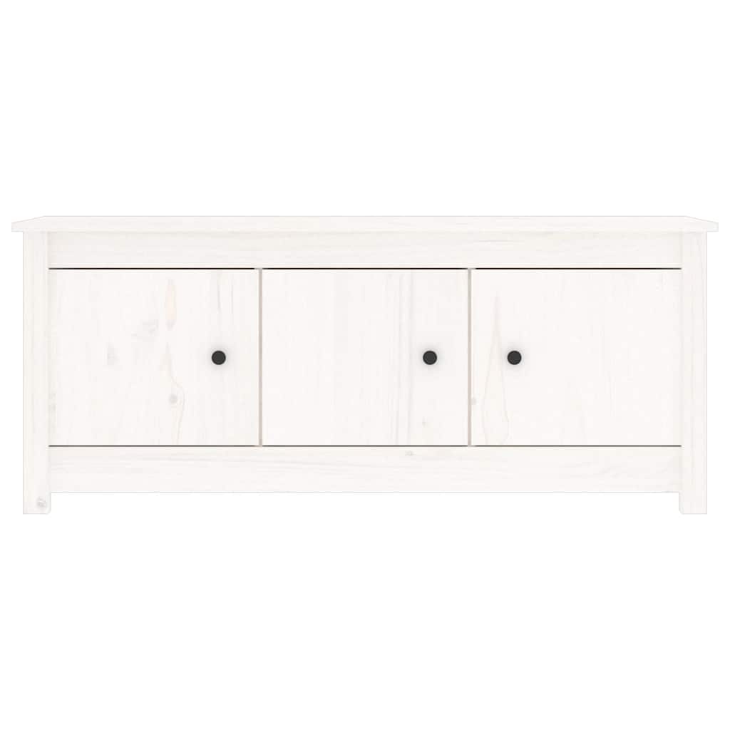 Vidaxl Shoe Cabinet 110x38x45,5 cm Solid Pine White