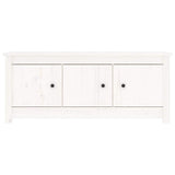 Vidaxl Shoe Cabinet 110x38x45,5 cm Solid Pine White