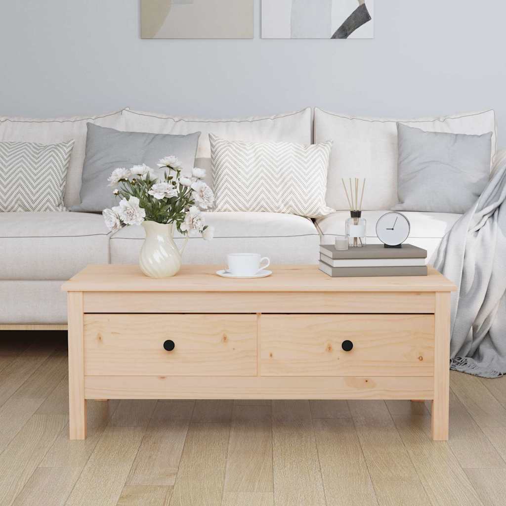Vidaxl salontafel 100x50x40 cm massief grenenhout
