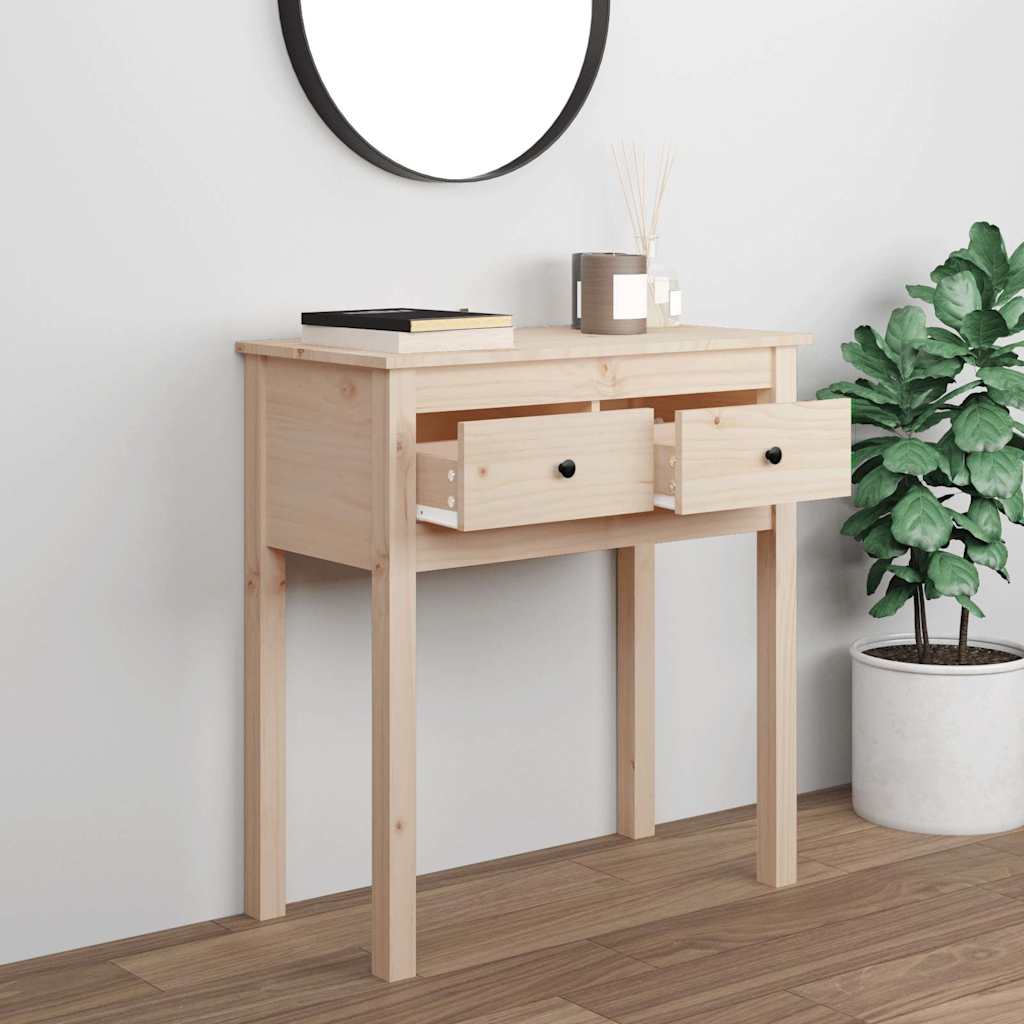 Vidaxl wandtafel 70x35x75 cm massief grenenhout