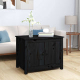 Vidaxl salontafel 71x49x55 cm massief grenenhout zwart