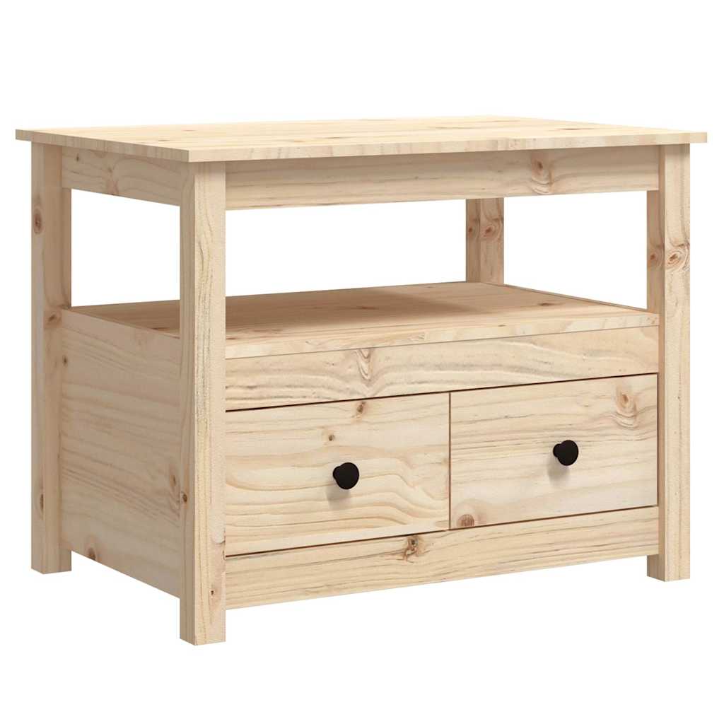 Vidaxl salontafel 71x49x55 cm massief grenenhout