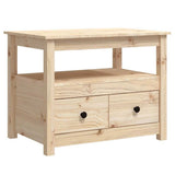 Vidaxl salontafel 71x49x55 cm massief grenenhout