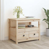 Vidaxl salontafel 71x49x55 cm massief grenenhout