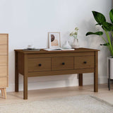 Vidaxl salontafel 102x49x55 cm massief grenenhout honingbruin