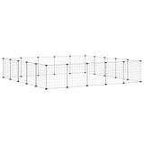 VidaXL dyrebur med låge 20 paneler 35x35 cm stål sort