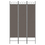 Vidaxl kamerscherm met 3 panelen 120x200 cm stof antracietkleurig